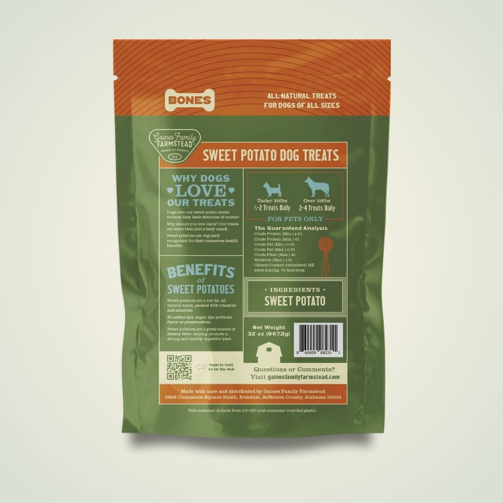 Sweet Potato Bones: Single-Ingredient Dog Chews