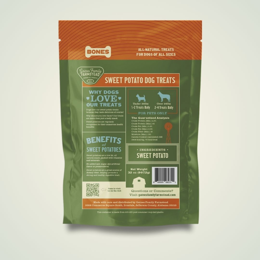Sweet Potato Bones: Single-Ingredient Dog Chews