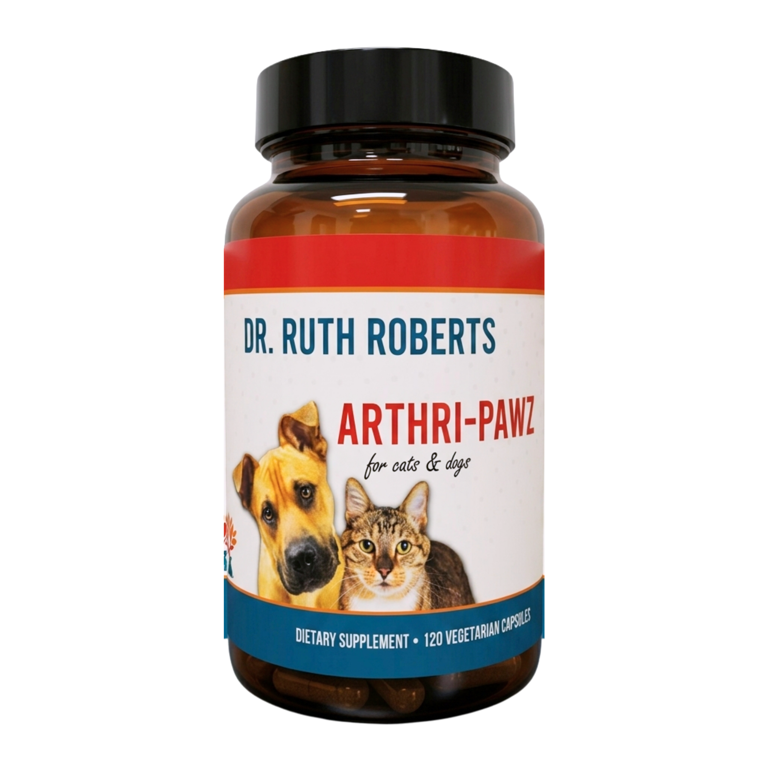 Arthri-Pawz glucosamine joint supplement for dogs and cats by Dr. Ruth Roberts