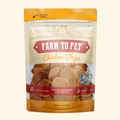 Farm to Pet chicken chips single ingredient human-grade dog treats made in USA