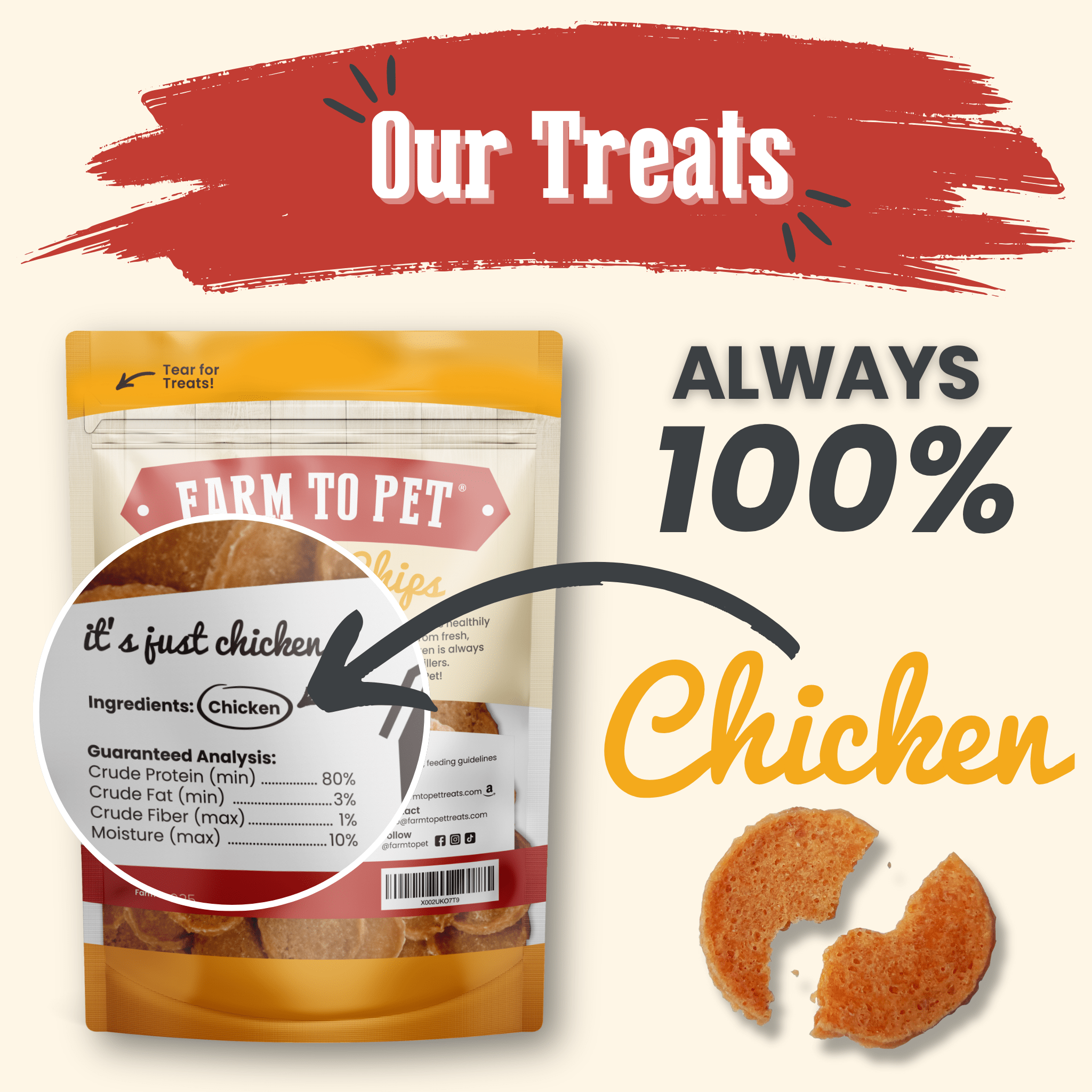 Chicken Chips for Dogs | Single-Ingredient, Made in USA