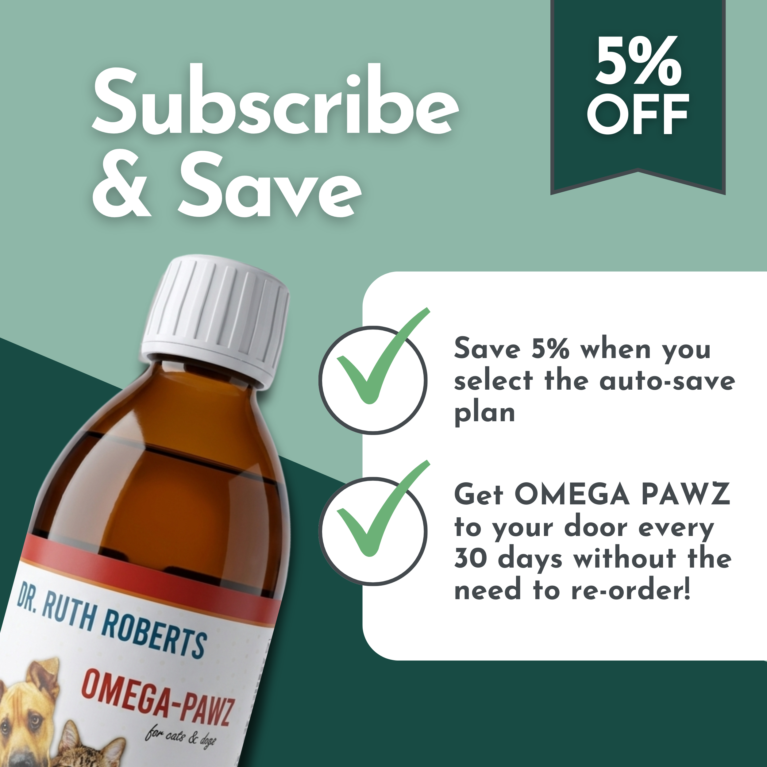 Omega Pawz Liquid Omega-3 Fish Oil for Dogs and Cats