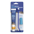 Bluestem complete dental kit for dogs and cats with toothpaste toothbrush and finger brush