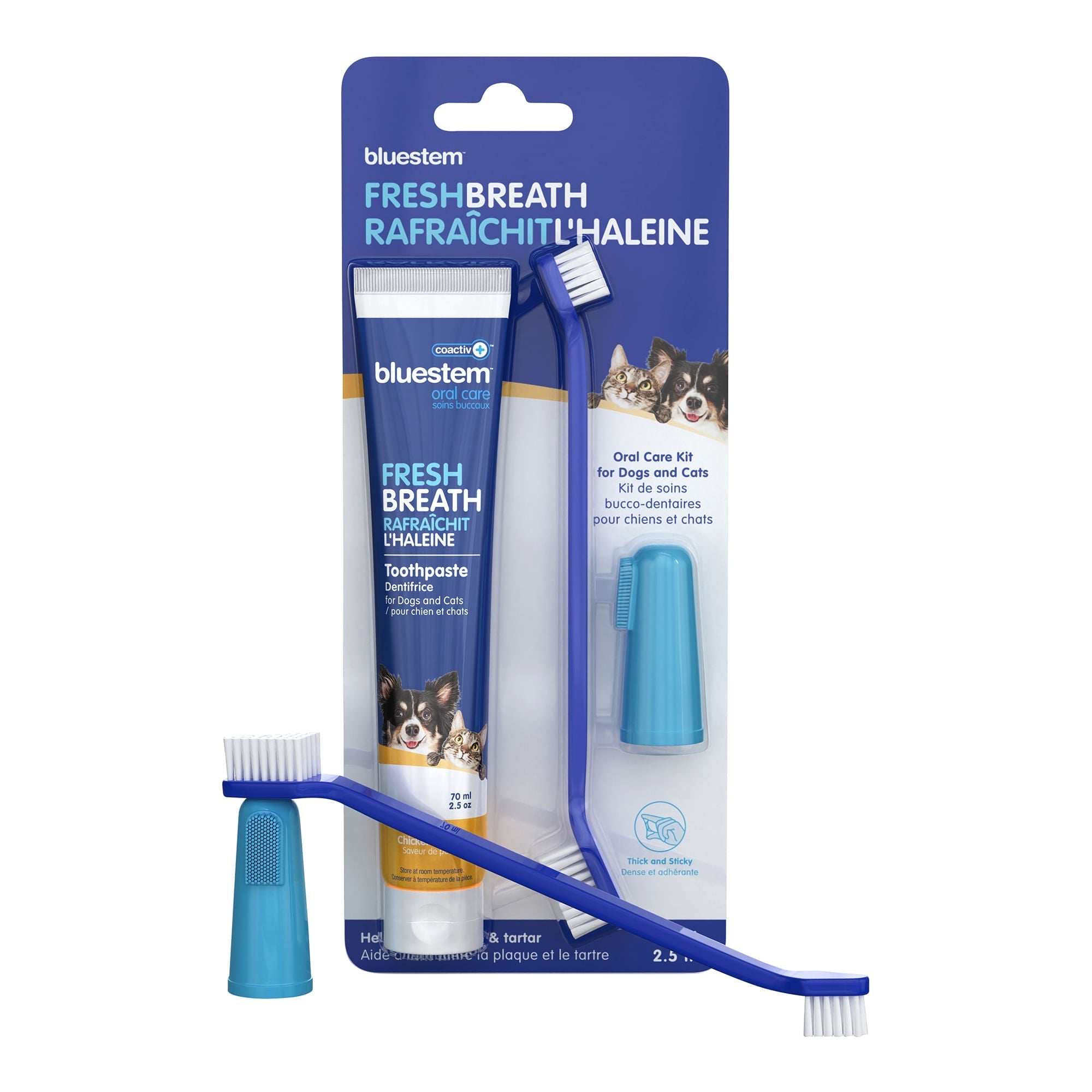Bluestem Complete Pet Dental Kit for Dogs and Cats