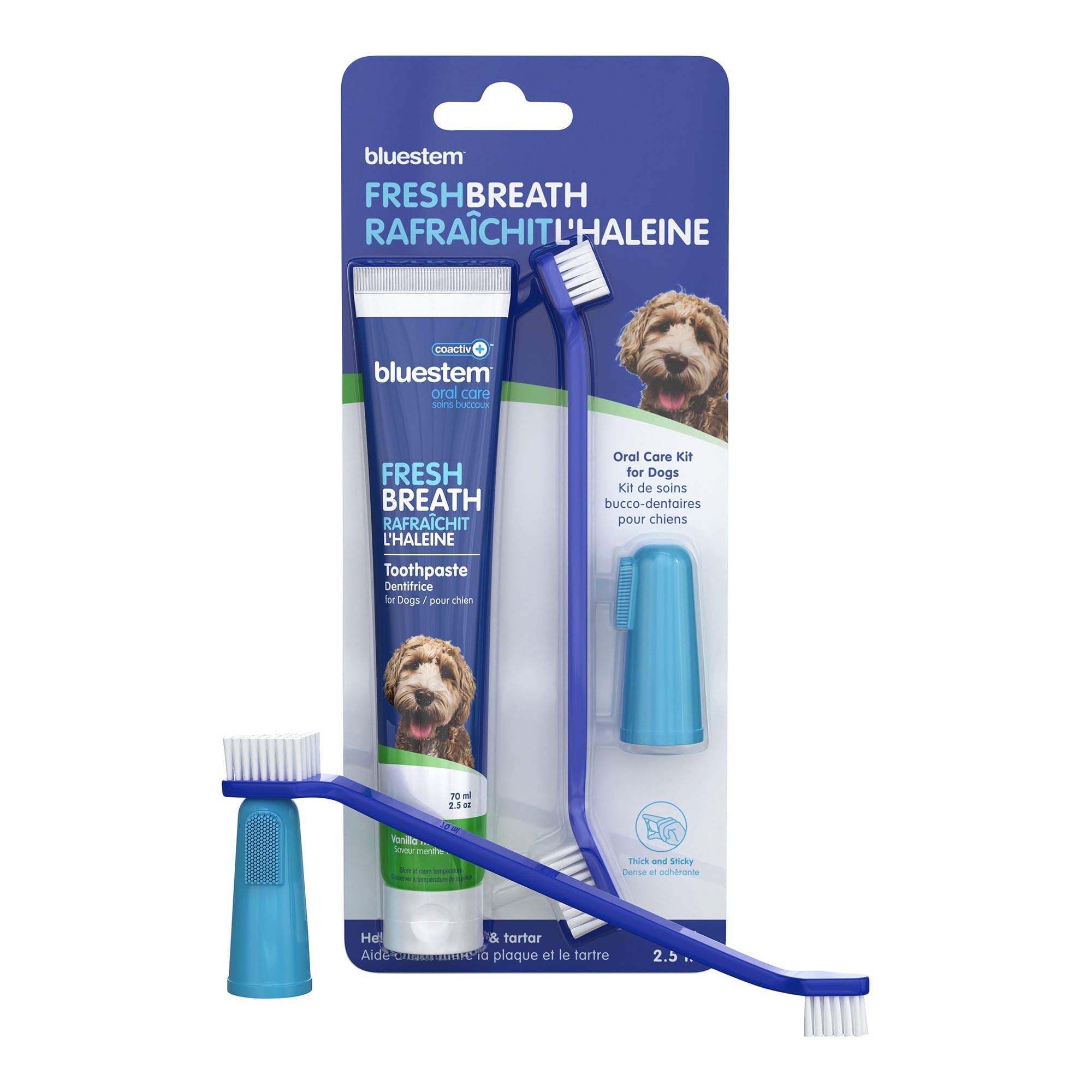 Bluestem Complete Pet Dental Kit for Dogs and Cats