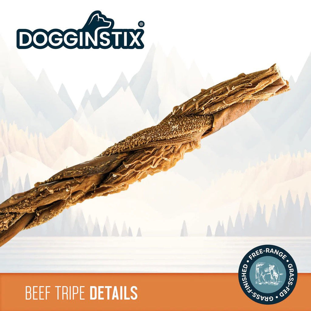 Dogginstix beef tripe chew details