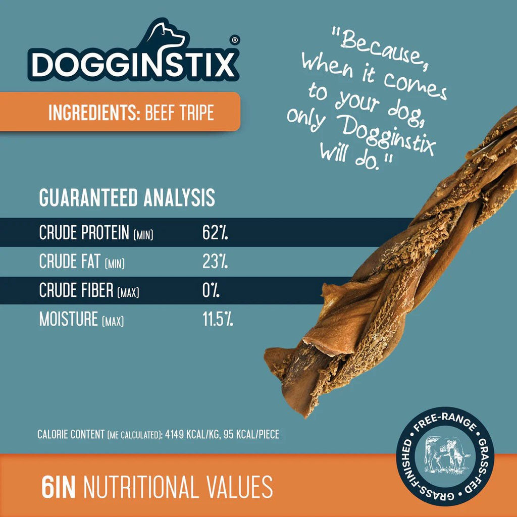 Dogginstix beef tripe chew benefits