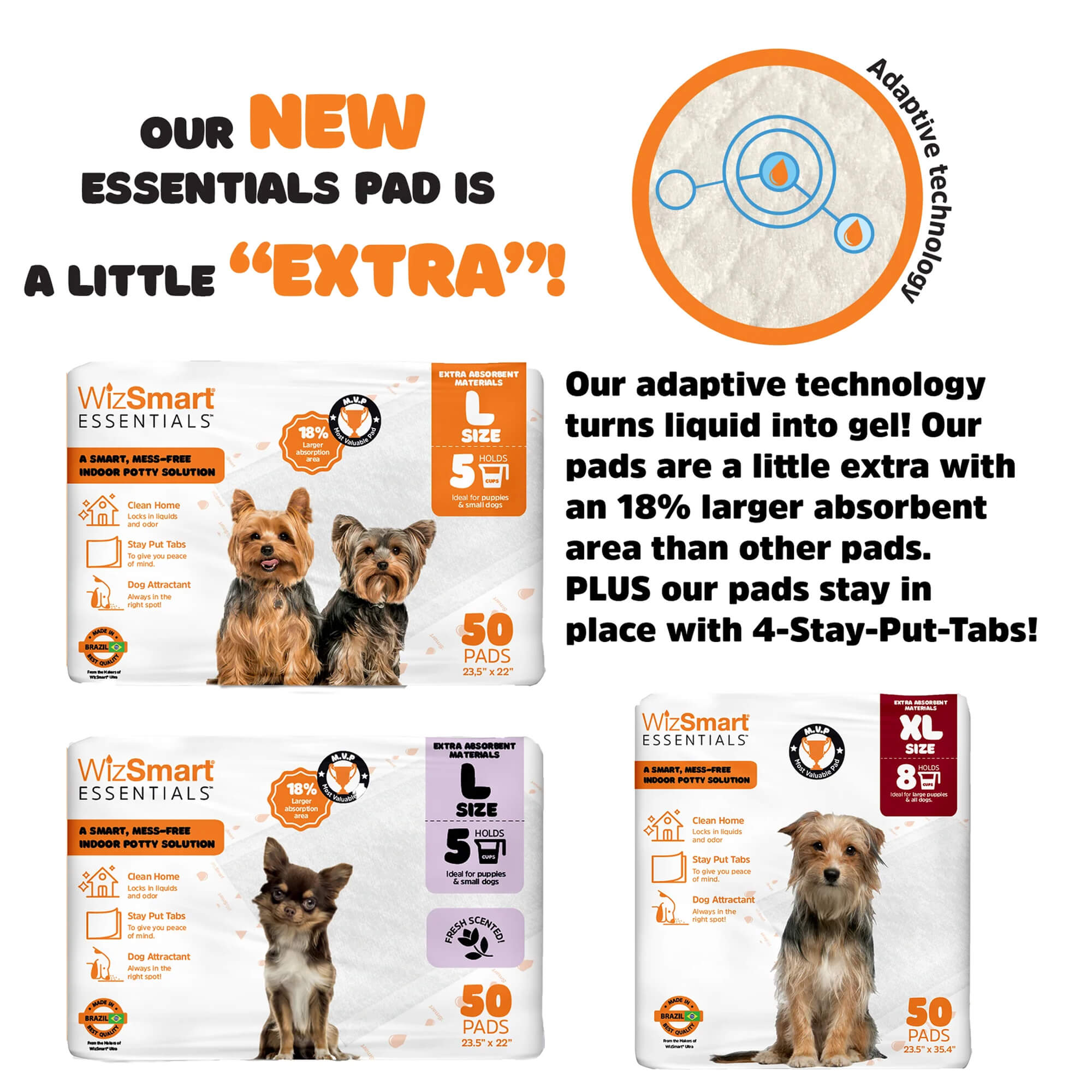 WizSmart Large Dog Training Pads